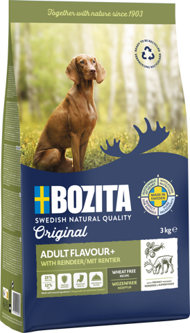 BOZITA Hunde-Trockenfutter Original Adult Flavour Plus Rentier